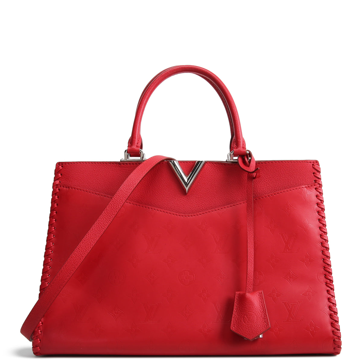 LOUIS VUITTON Monogram Very Zipped Tote - Red