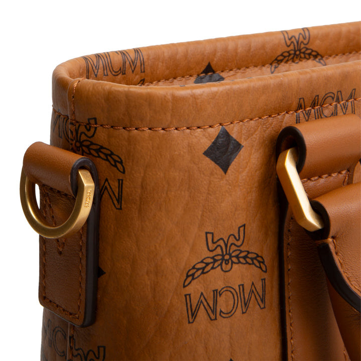 MCM Visetos Aren Tote - Cognac