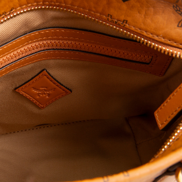 MCM Visetos Aren Tote - Cognac