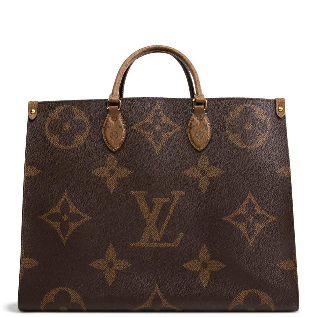 LOUIS VUITTON Giant Monogram Reverse OnTheGo GM