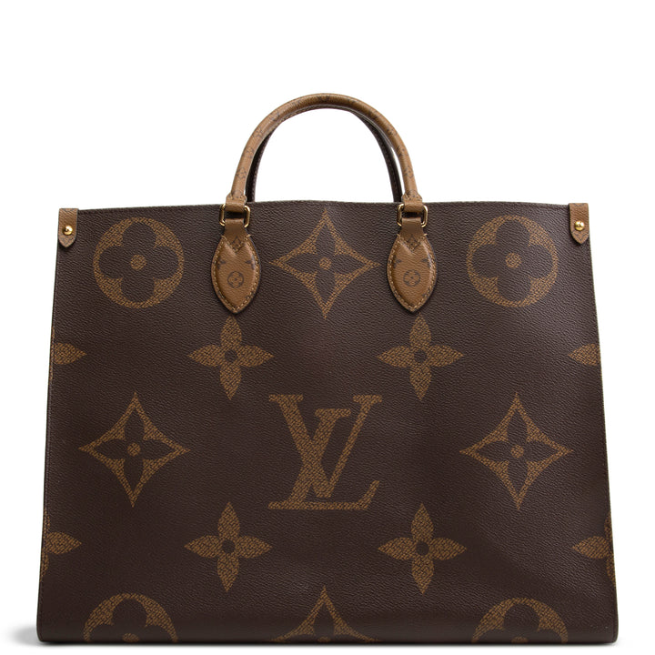 LOUIS VUITTON Giant Monogram Reverse OnTheGo GM