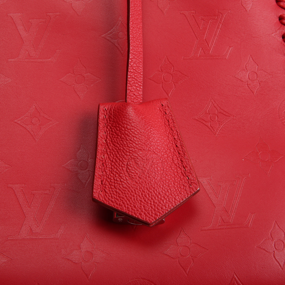 LOUIS VUITTON Monogram Very Zipped Tote - Red