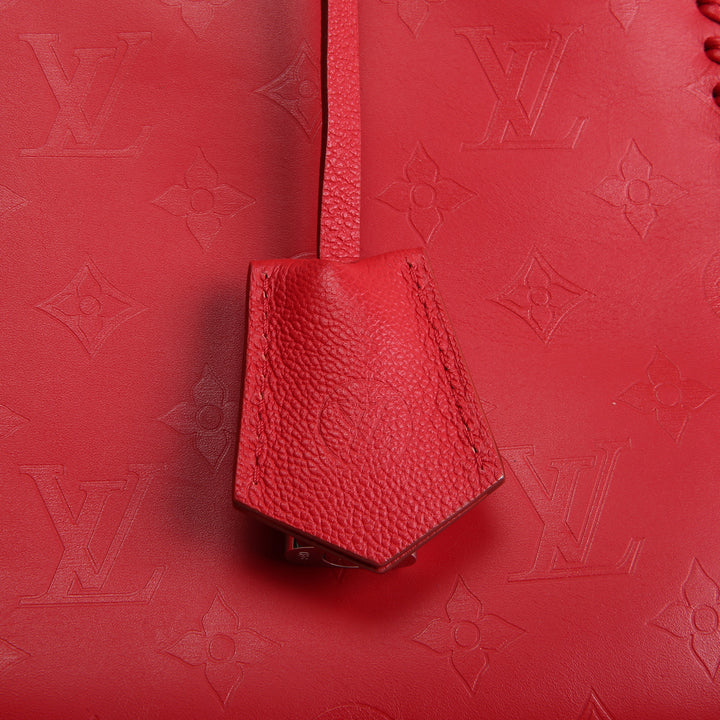 LOUIS VUITTON Monogram Very Zipped Tote - Red