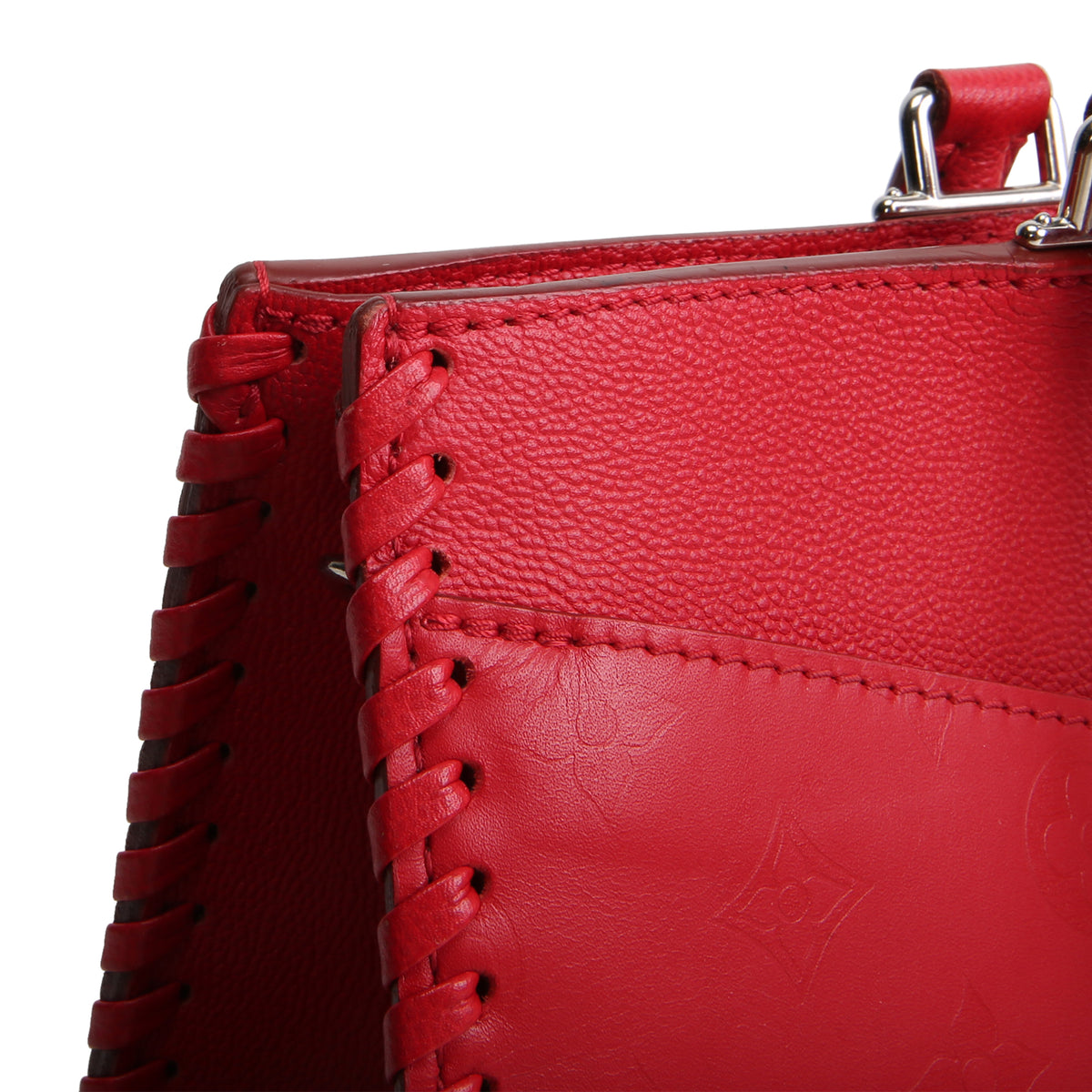 LOUIS VUITTON Monogram Very Zipped Tote - Red