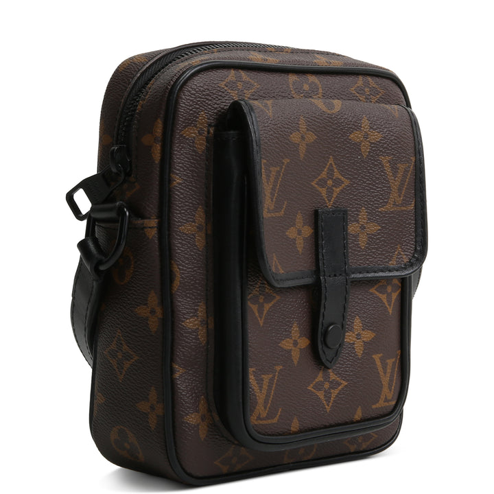 LOUIS VUITTON Monogram Macassar Mini Christopher Wearable Wallet