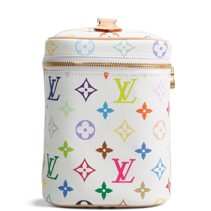 LOUIS VUITTON x Takashi Murakami Multicolore Nice BB Vanity - White