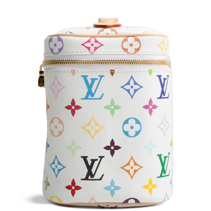 LOUIS VUITTON x Takashi Murakami Multicolore Nice BB Vanity - White
