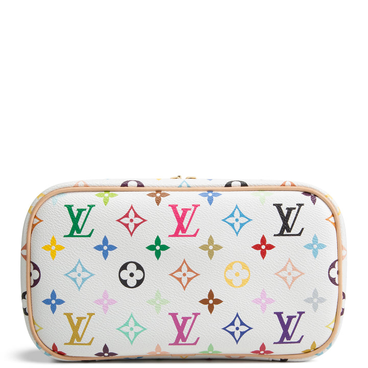 LOUIS VUITTON x Takashi Murakami Multicolore Nice BB Vanity - White