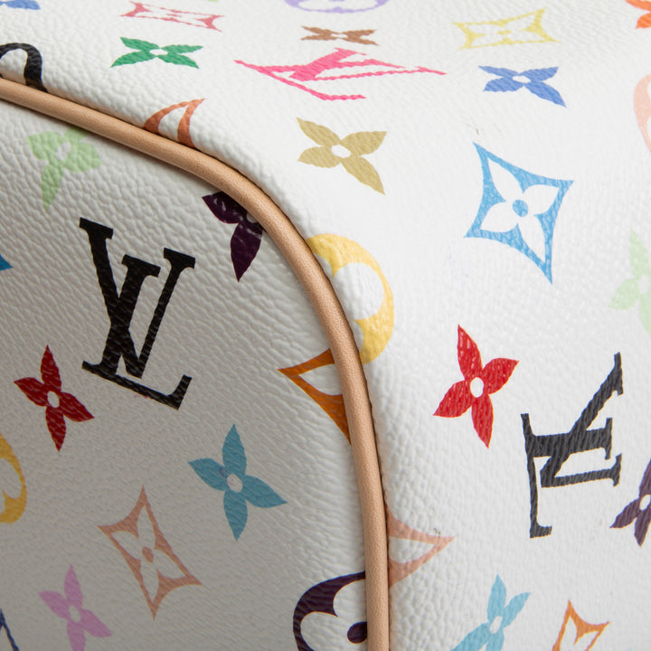 LOUIS VUITTON x Takashi Murakami Multicolore Nice BB Vanity - White
