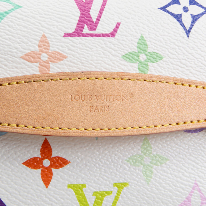 LOUIS VUITTON x Takashi Murakami Multicolore Nice BB Vanity - White