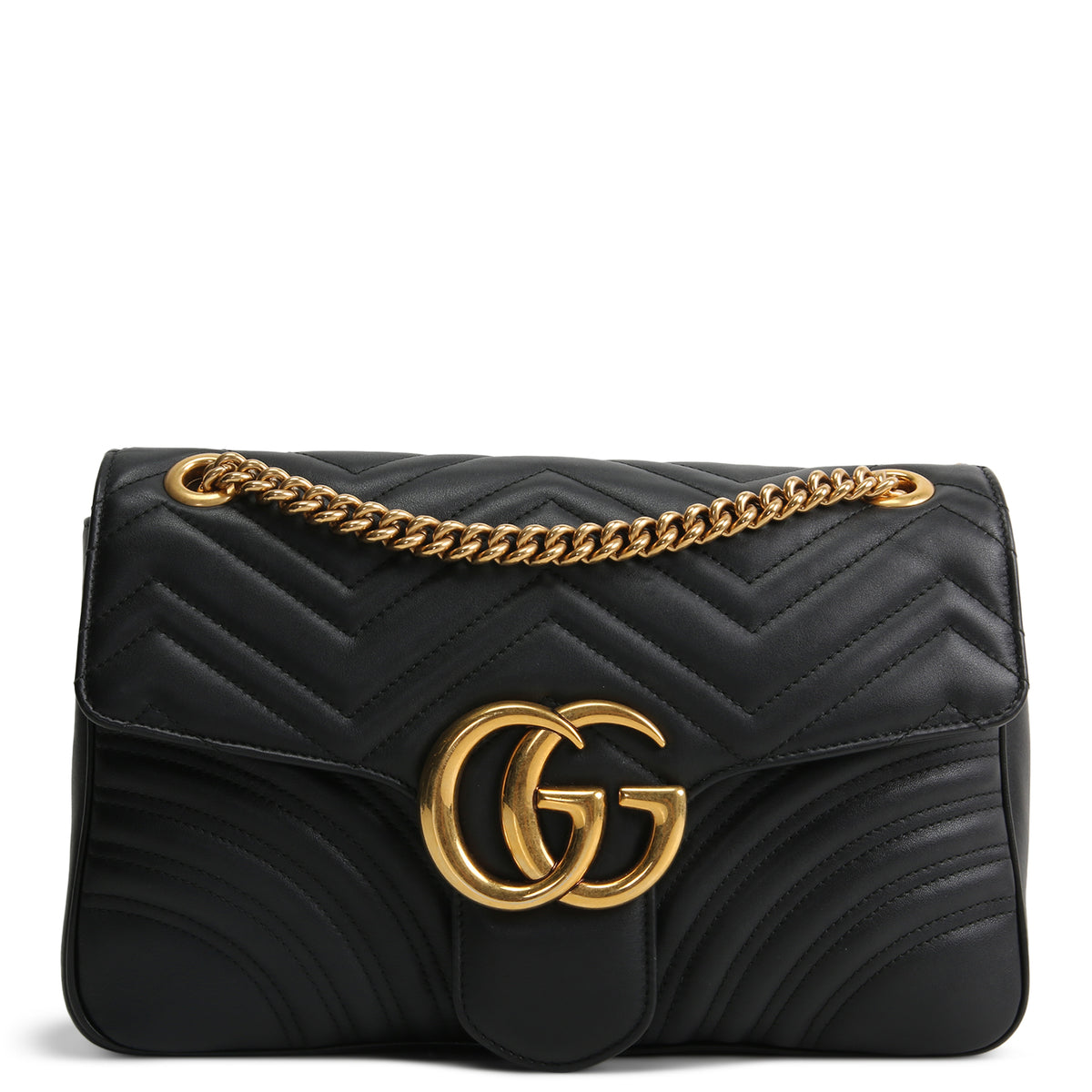 Gucci Matelasse Medium GG Marmont Shoulder Bag