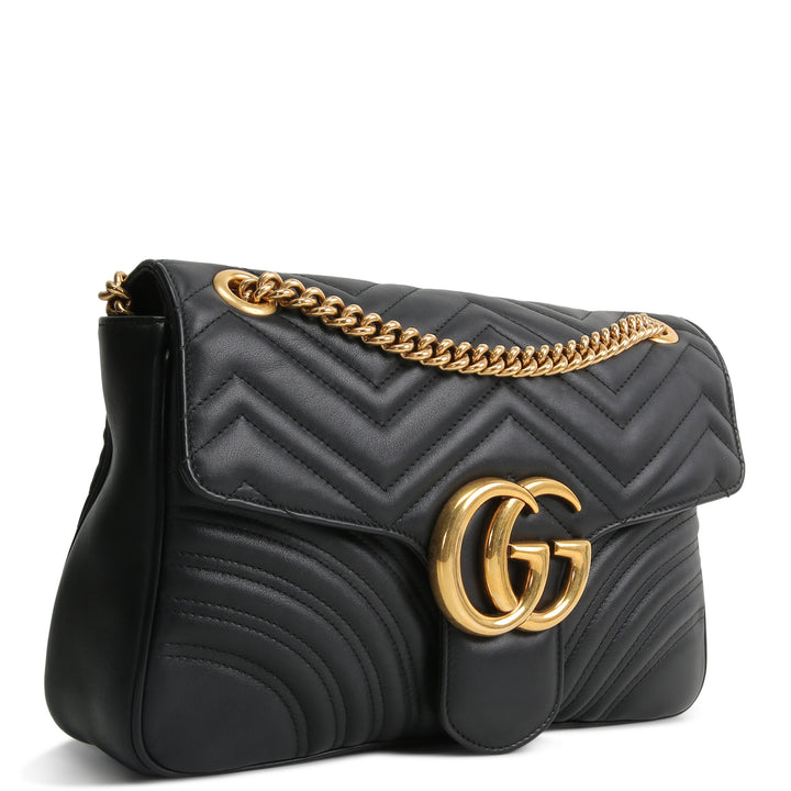 Gucci Matelasse Medium GG Marmont Shoulder Bag