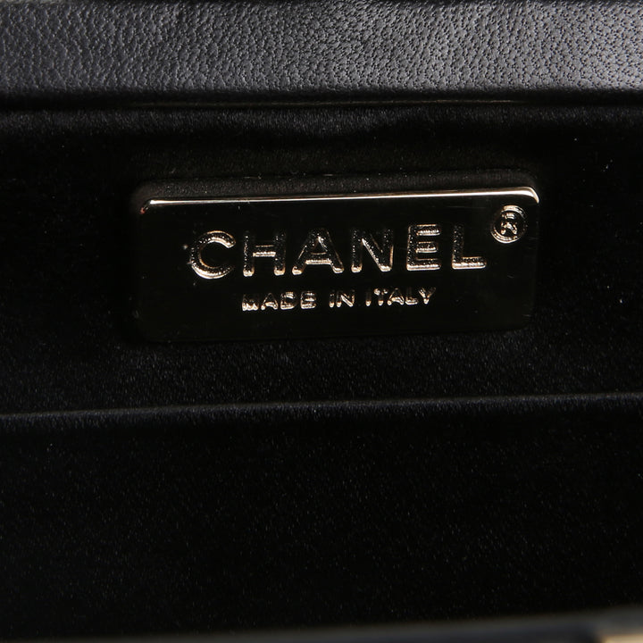 CHANEL Satin Crystal Camellia Clutch - Ivory