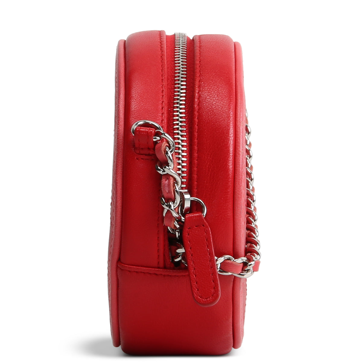 CHANEL CC Color Pop Round Clutch with Chain