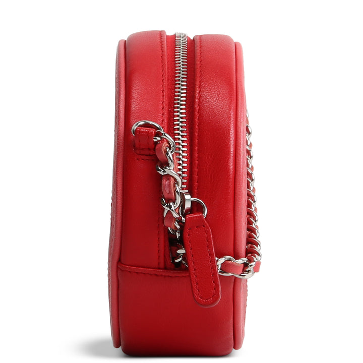 CHANEL CC Color Pop Round Clutch with Chain