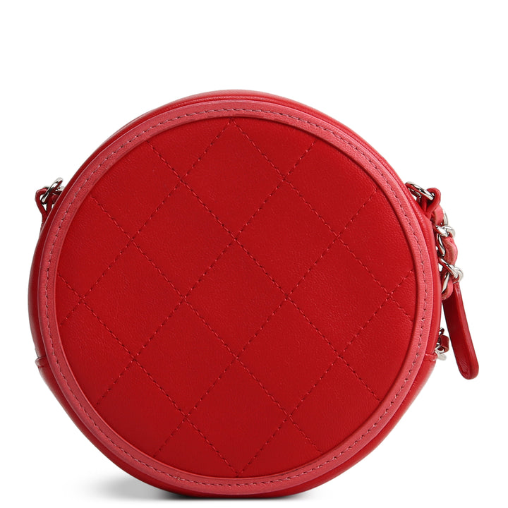 CHANEL CC Color Pop Round Clutch with Chain