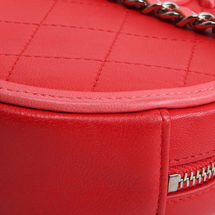 CHANEL CC Color Pop Round Clutch with Chain