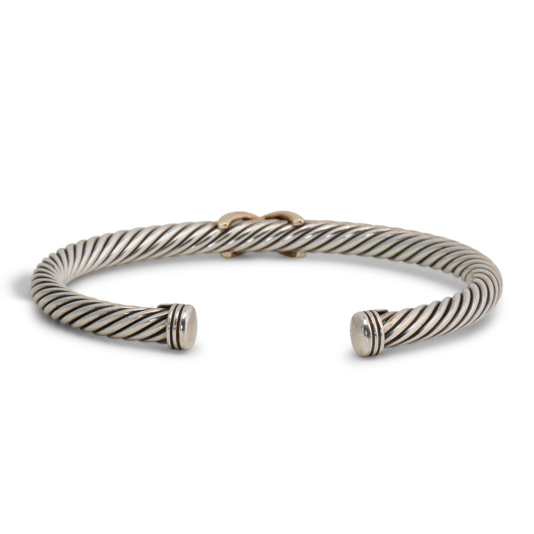 DAVID YURMAN Two-Tone X Classic Cable Station Bracelet