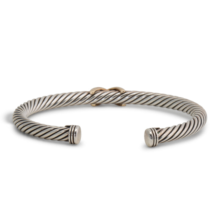 DAVID YURMAN Two-Tone X Classic Cable Station Bracelet