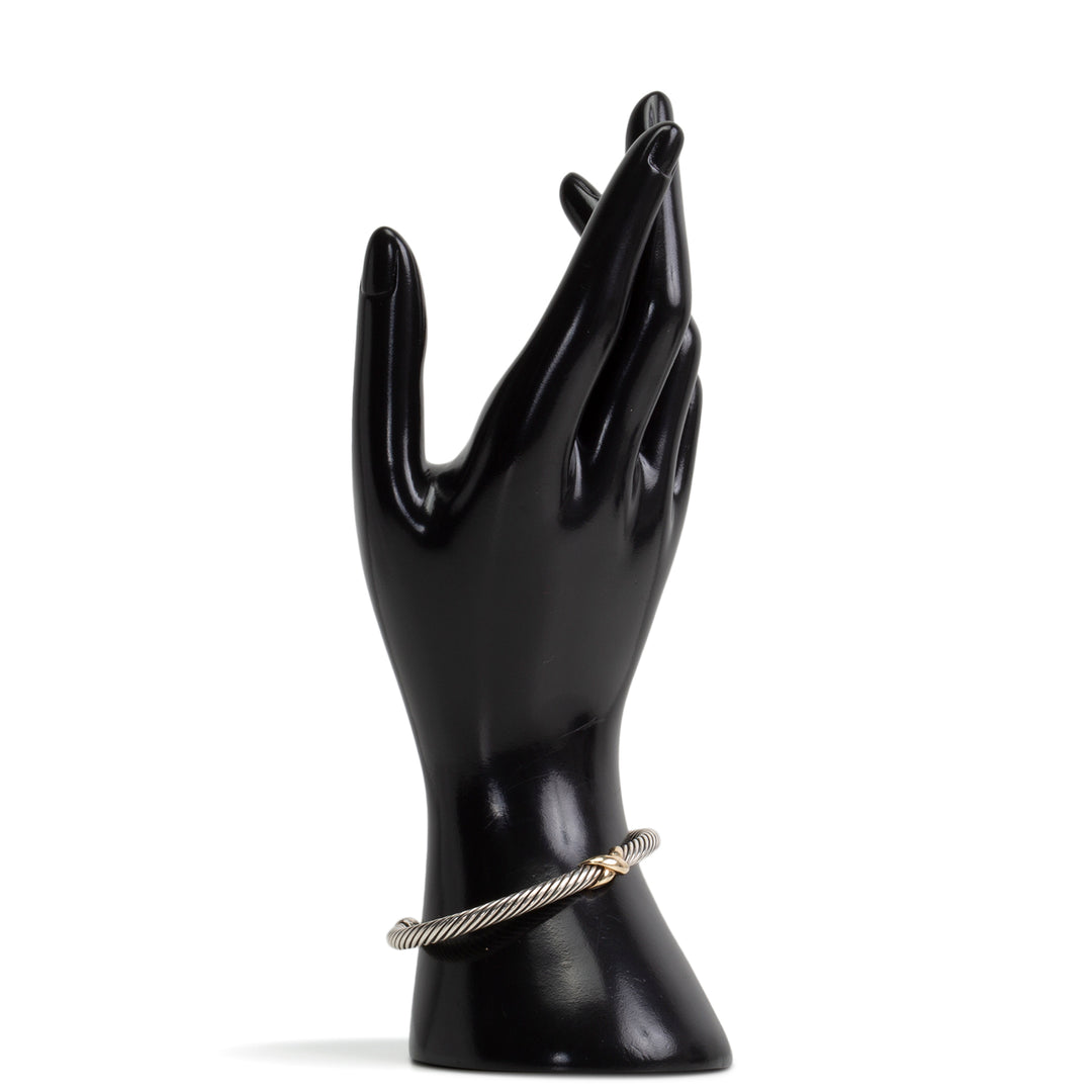 DAVID YURMAN Two-Tone X Classic Cable Station Bracelet