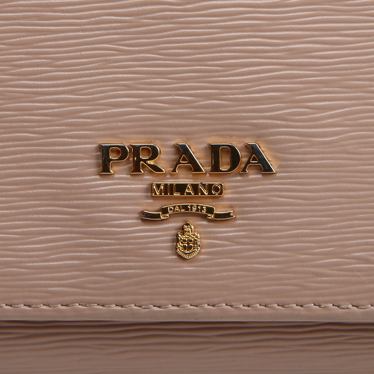 PRADA Saffiano Lux Leather Continental Wallet - Powder Pink OUTLET FINAL SALE