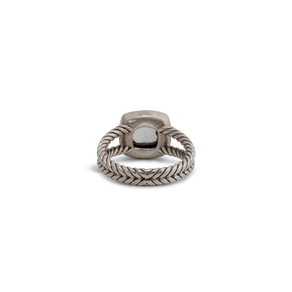 DAVID YURMAN Prasiolite &amp; Diamond Petite Albion Ring - Size 6