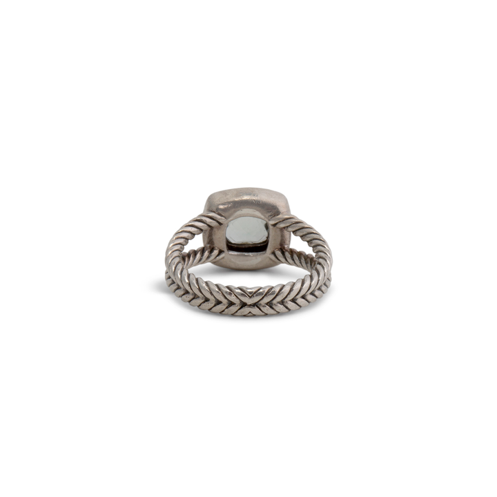 DAVID YURMAN Prasiolite & Diamond Petite Albion Ring