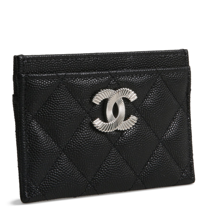 CHANEL CC Card Holder - Quilted Caviar