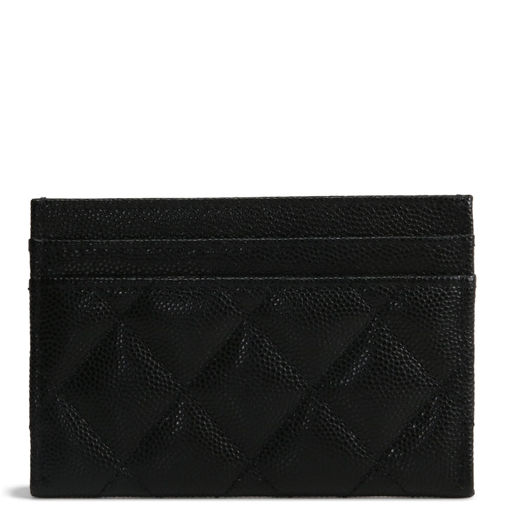 CHANEL CC Card Holder - Quilted Caviar