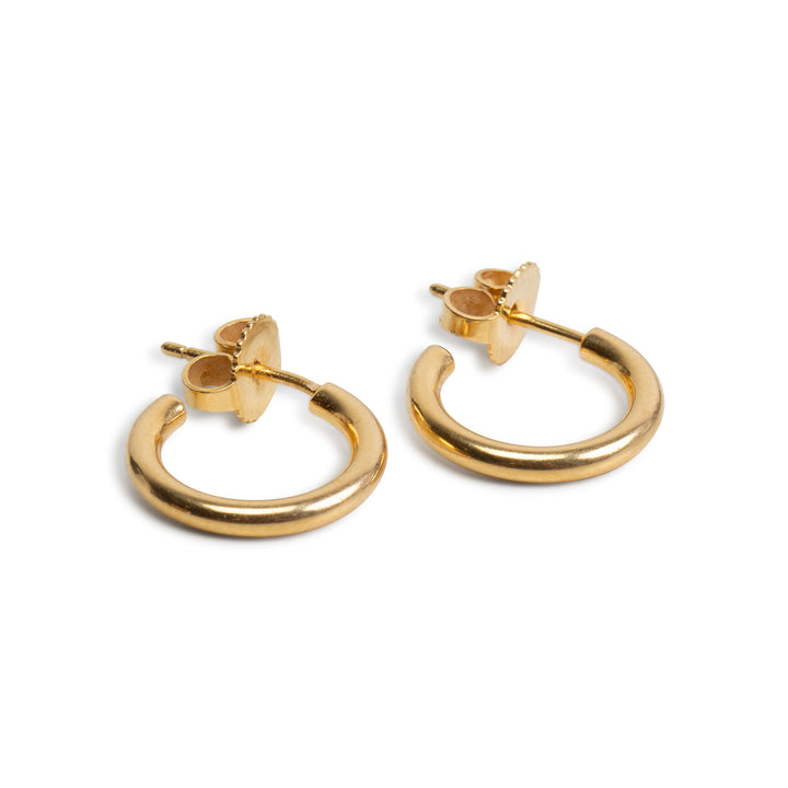 TIFFANY & CO. 1/2 Inch Hoop Earrings Pair