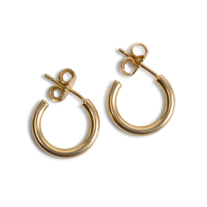 TIFFANY & CO. 1/2 Inch Hoop Earrings Pair