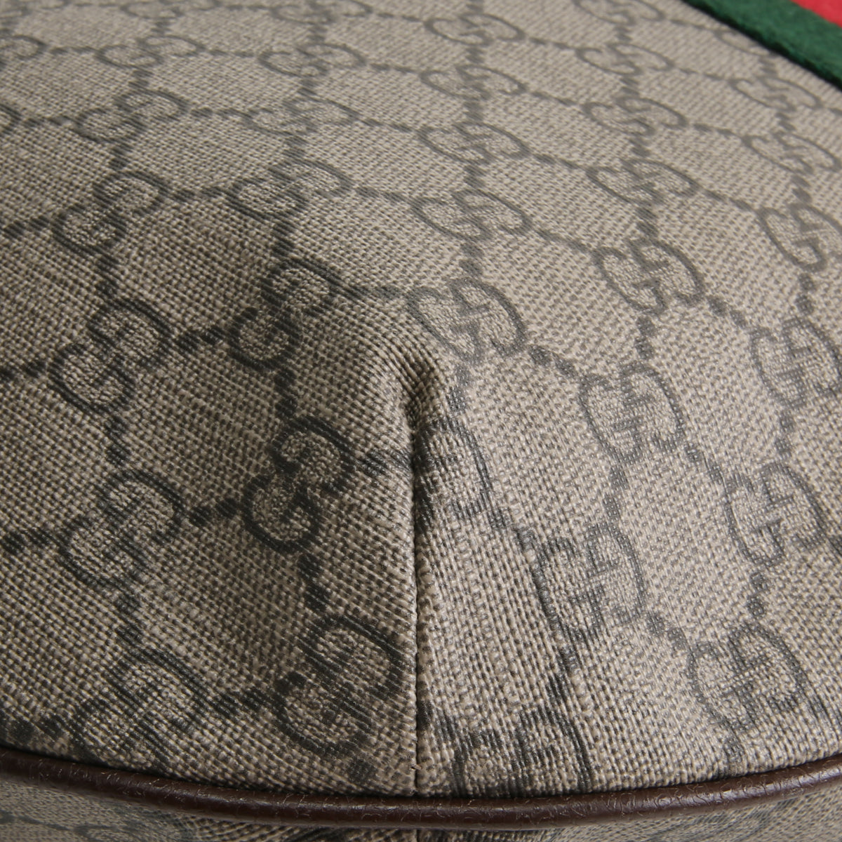 GUCCI GG Supreme Ophidia Half Moon Hobo - Large