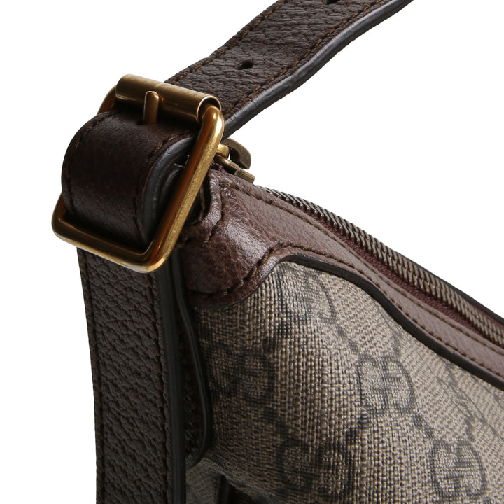 GUCCI GG Supreme Ophidia Half Moon Hobo - Large