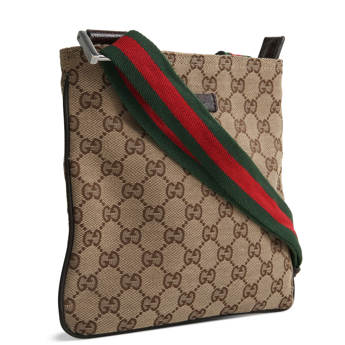 GUCCI GG Canvas Web Strap Messenger Bag OUTLET FINAL SALE