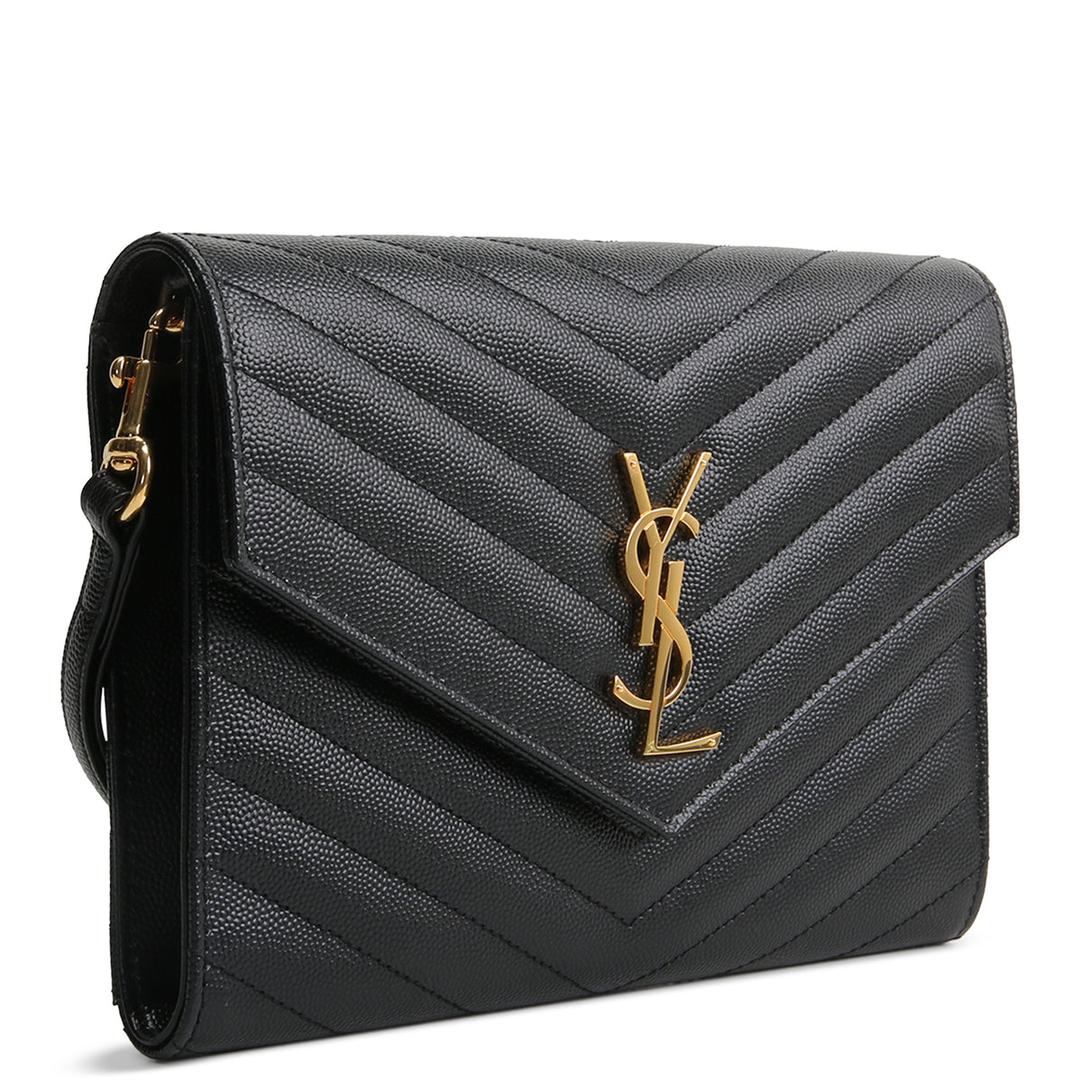 SAINT LAURENT Cassandre Flap Wristlet