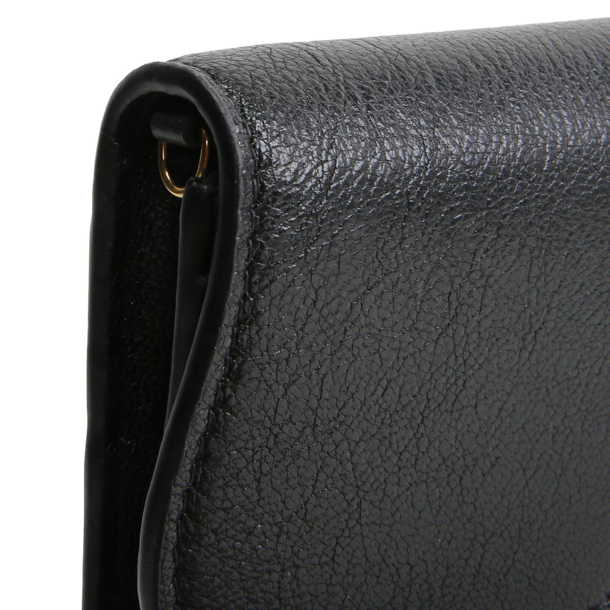 DIOR Goatskin Saddle Long Wallet with Chain - Black