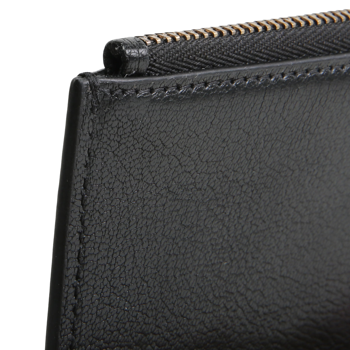 DIOR Goatskin Saddle Long Wallet with Chain - Black