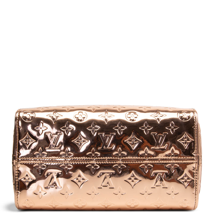 LOUIS VUITTON Monogram Vernis Miroir Speedy Bandouliere 25 - Copper