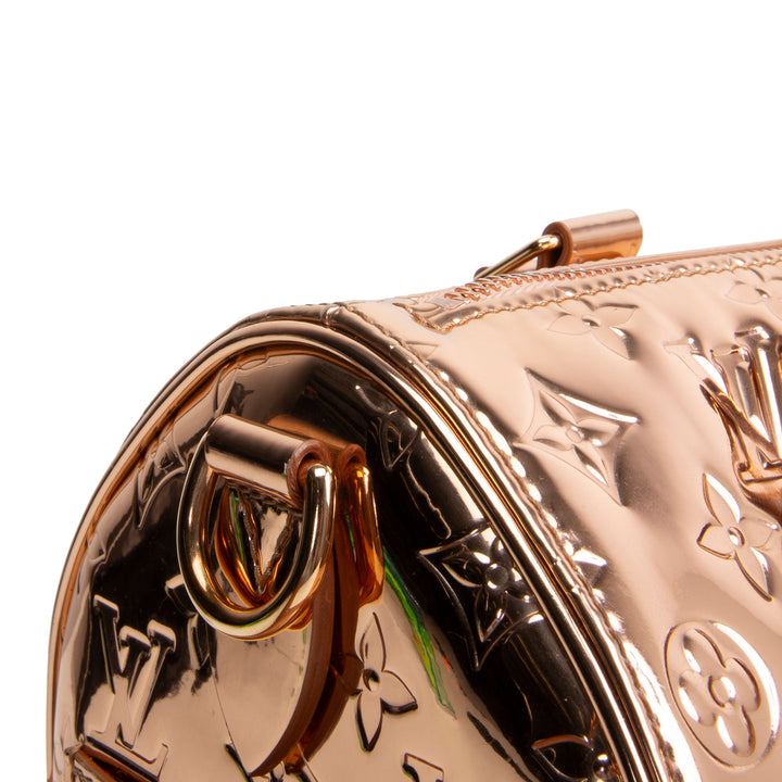 LOUIS VUITTON Monogram Vernis Miroir Speedy Bandouliere 25 - Copper