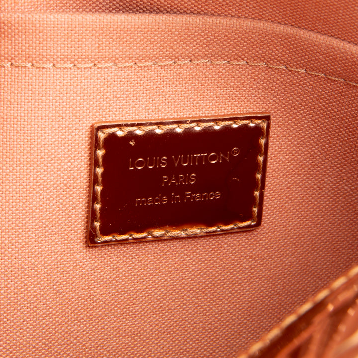 LOUIS VUITTON Monogram Vernis Miroir Speedy Bandouliere 25 - Copper