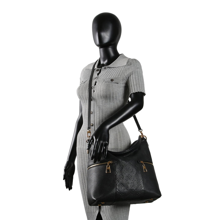LOUIS VUITTON Monogram Empreinte Melie Hobo - Black OUTLET FINAL SALE