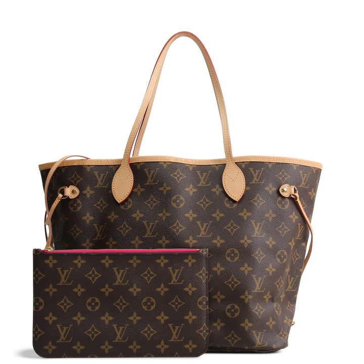 LOUIS VUITTON Monogram Neverfull MM w/ Pouch
