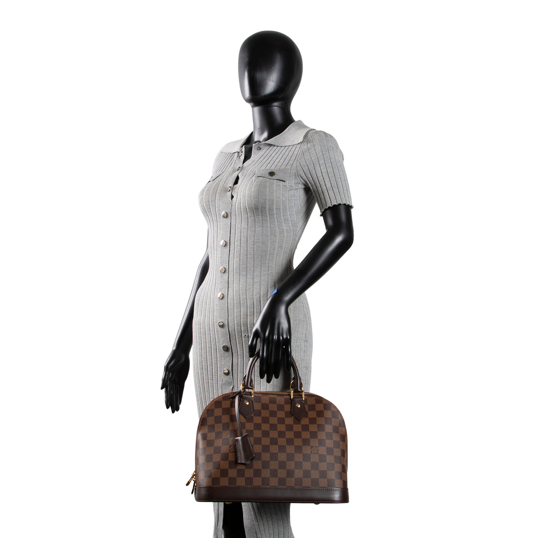 LOUIS VUITTON Damier Ebene Alma PM