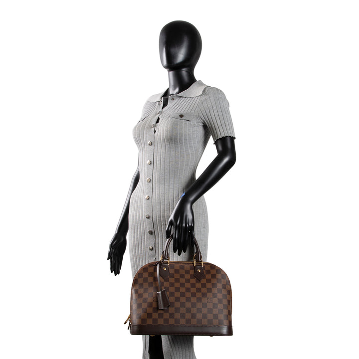 LOUIS VUITTON Damier Ebene Alma PM