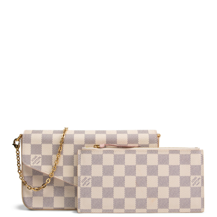 LOUIS VUITTON Damier Azur Felicie Pochette