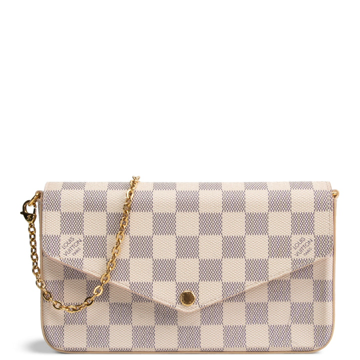 LOUIS VUITTON Damier Azur Felicie Pochette