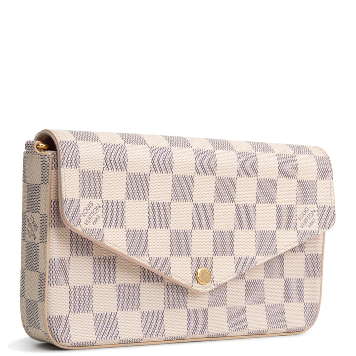 LOUIS VUITTON Damier Azur Felicie Pochette