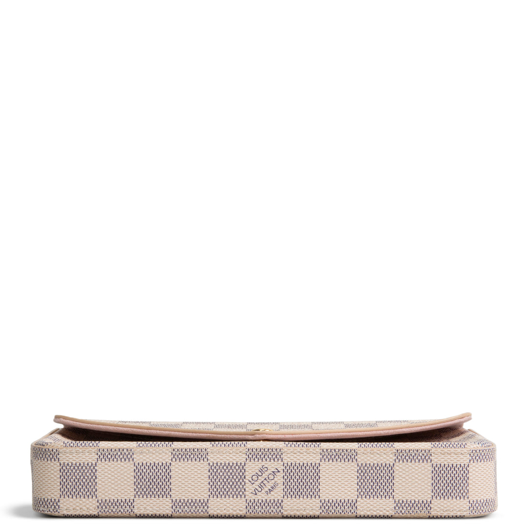 LOUIS VUITTON Damier Azur Felicie Pochette