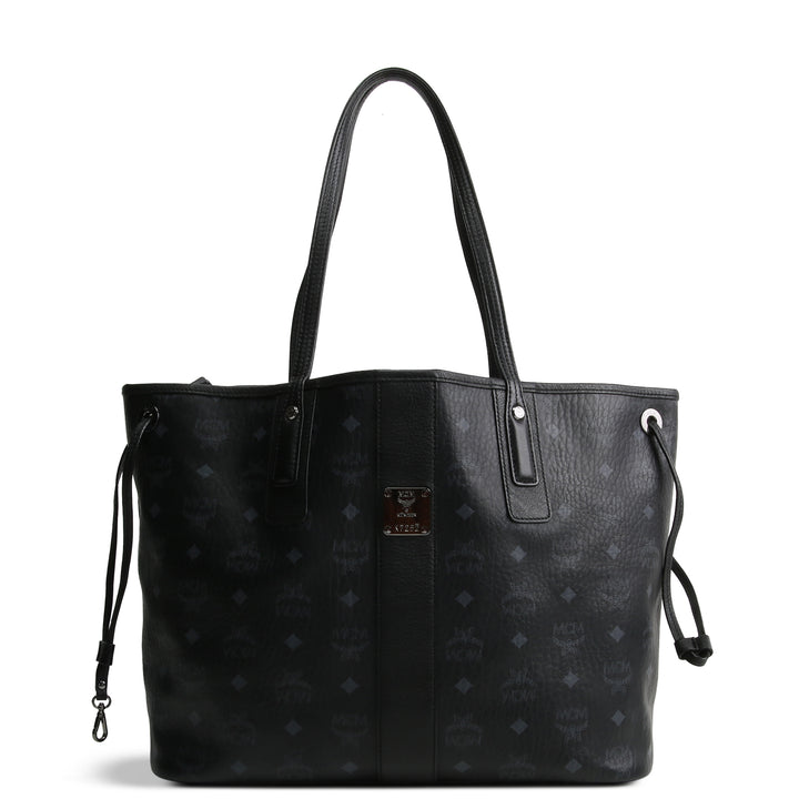 MCM Black Reversible Liz Tote Visetos - No Pouch