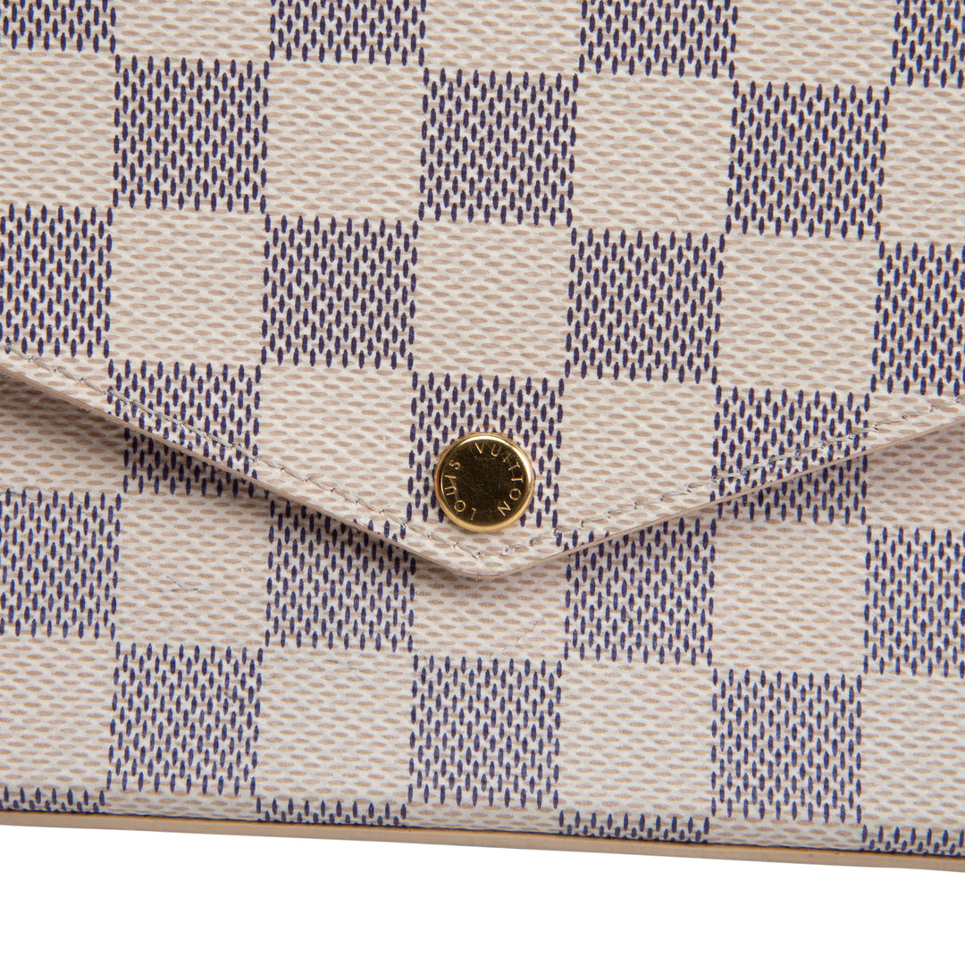LOUIS VUITTON Damier Azur Felicie Pochette